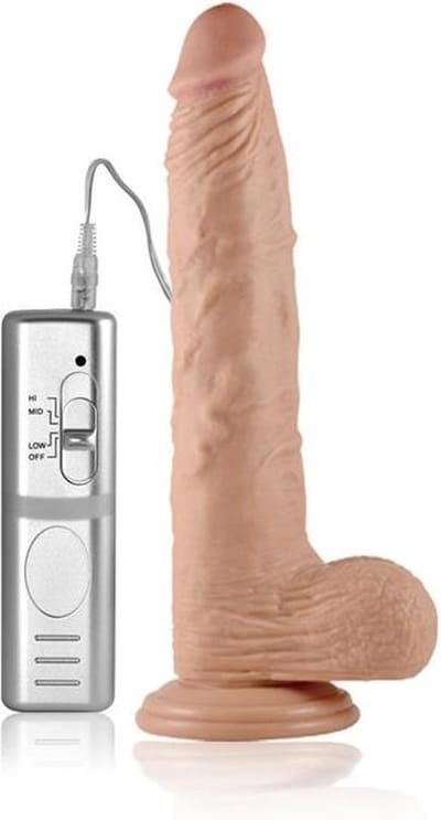 LOVETOY - Dildo Real Extreme With Vibration 9.5 beige