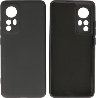 Fashion Backcover Telefoonhoesje - Color Hoesje - Geschikt voor de Xiaomi 12 - Zwart
