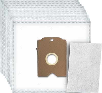 10x Dparts stofzuigerzakken en 1 filter geschikt voor Siemens Big Bag 3L en Bosch Arriva - type K - SI71