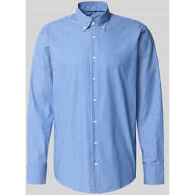 Regular fit zakelijk overhemd met button-downkraag
