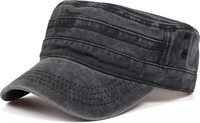 Army Pet - Zonneklep - Unisex - Maat 56/58 - Grijs Zwart