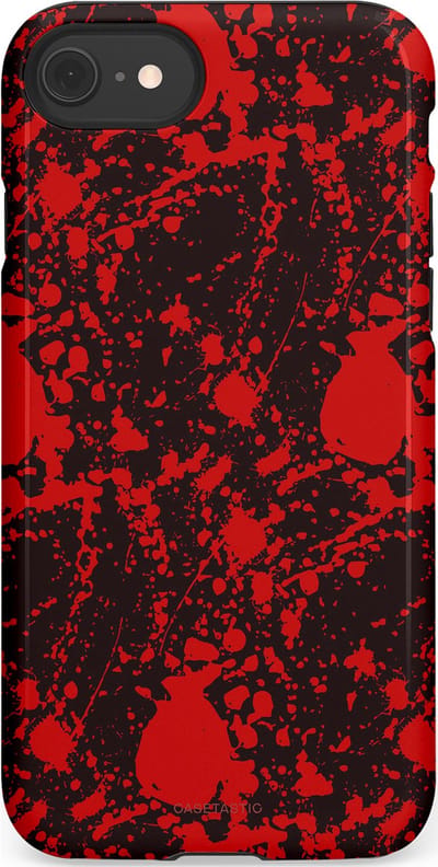 Casetastic Hoesje Geschikt voor Apple iPhone 7/8/SE - Stijlvolle Beschermende Duo-layer Case - In de schaduw van bloed
