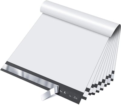 200 Witte Verzendzakken 12x15.5 inch - Waterdichte Verpakkings Enveloppen voor Kleding en Zachte Artikelen
