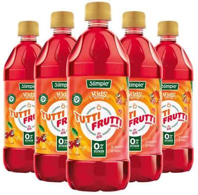 Slimpie Siroop Kids Tutti Frutti - 5 x 580 ml - Voordeelverpakking