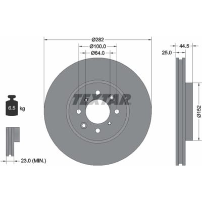 Remschijf TEXTAR 92170703