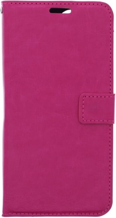 LuxeBass Boekhoesje geschikt voor iPhone 12 Pro Max - Roze - telefoonhoes - gsm hoes - telefoonhoesjes