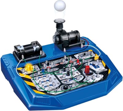 Velleman Elektronische projectenkit voor kinderen vanaf 8 jaar, verken de basisprincipes van elektronica met 25 spannende experimenten, leerzaam en interactief speelplezier, circuit plezier