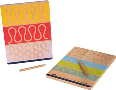 Small Foot - Wooden Writing Board Set for Writing Training