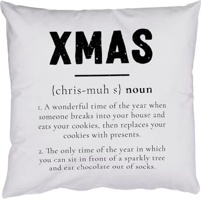 Sierkussens - Kussentjes Woonkamer - 50x50 cm - Kerst - Wit - Xmas - Quotes - Feestdagen
