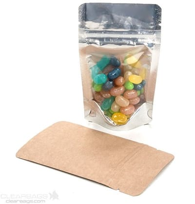 Stazakken Transparant/Kraft 13x7x20,5cm | 113 gram (100 stuks)