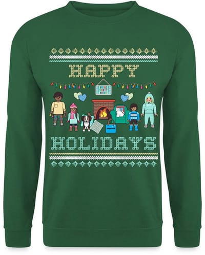 Playmobil Familie Happy Holidays Ugly Christmas Sweater Heren