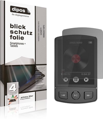 dipos – Matte Privacy Screenprotector geschikt voor GOMETY WMM207-MP3 | Anti-Spy Beschermfolie