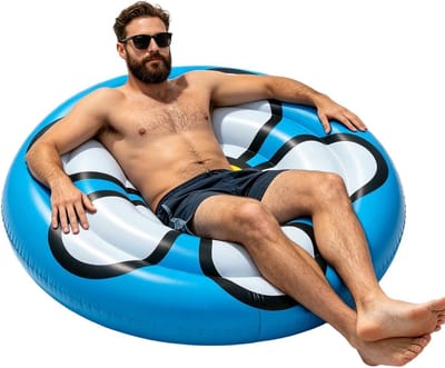 Zwembadmatrassen, Robuuste, waterdichte, draagbare, opblaasbare ligstoel, Zwembadmatras voor vijver, binnen, buiten, boot, zomer, zwemmen, strand, meer, zee, rivier
