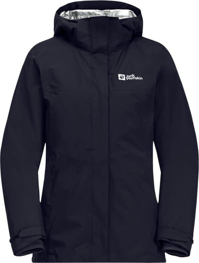 Jack Wolfskin Luntal 3in1 Jacket Women - Winterjas - Dames - Graphite/Coolgrey - Maat XL