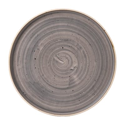 Churchill Stonecast Grey Bord Met Opstaande Rand 27.9cm (6 stuks)