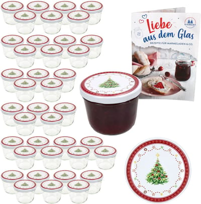 MamboCat MamboCat Set van 40 bekers 230ml Christmas dream deksel + receptboek