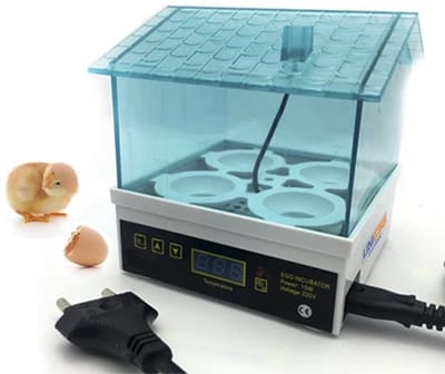 UniEgg® Luxe Broedmachine YZ4 voor 4 eieren | Innovatief | Eenvoudig kuikens broeden | Automatisch temperatuur regeling | met Nederlandse handleiding | Compact en past in elke woonkamer