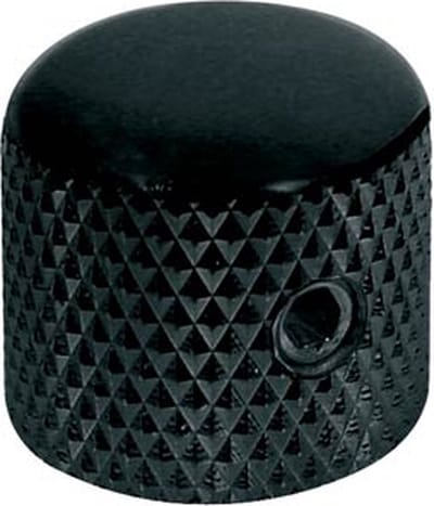 Boston KB-225 Dome Knop - Zwart Metaal 15,0 x 14,0 mm met Inbusschroef