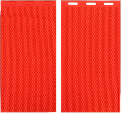 Bijenwasvel mal - Honingraat gereedschap - Imkerij benodigdheden - Zacht en duurzaam rubber - 44x23cm - Rood