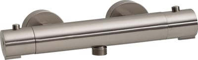 Wiesbaden Rio Thermostatische Douchekraan - 12 cm hartafstand - Geborsteld staal