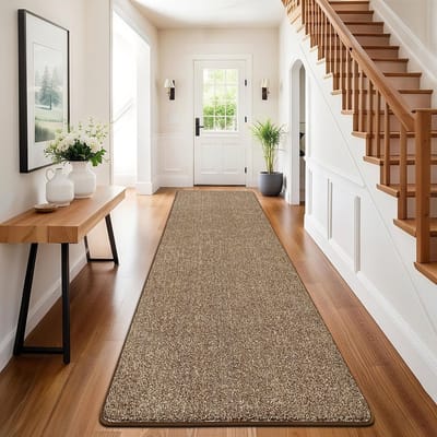 Dailygoods- Loper 60 x 240 cm - Antislip Vloertapijt - Wasbaar Tapijt - Lange Hal Loper - Vuilabsorberend - Veiligheidswaarschuwing - Gangloper