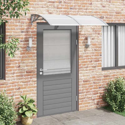vidaXL - Deurluifel - 150x100 - cm - polycarbonaat - grijs