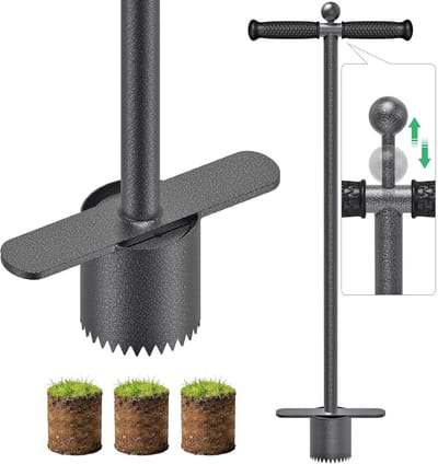 Tuingereedschap voor bloembollen met zacht rubberen handvat, ideaal voor planten van narcissen en andere bloemen in gazon en tuin