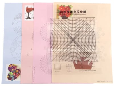 Dailygoods- Quillingpapier 16 Patronen - Quilling Pakket - Quilling Tools - Sjabloonpapier - DIY Creatie - Beginners Kit