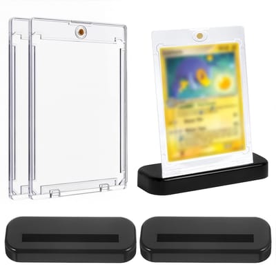 aladdien - Magnetische Kaarthouders - UV Bescherming - Transparante Kaartbescherming - Ideaal voor Verzamelaar - Bescherming voor Kaarten - Geschikt..