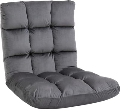 Slaapstoel - Uitklapbaar - Slaapbank - Logeerbed - Zetelbed - Slaapfauteuil - Vouwbed - 1 persoons - Zeer comfortabel - Donkergrijs