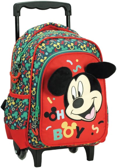 Disney Mickey Oh Boy rolende kleuterrugzak, tas 30 cm