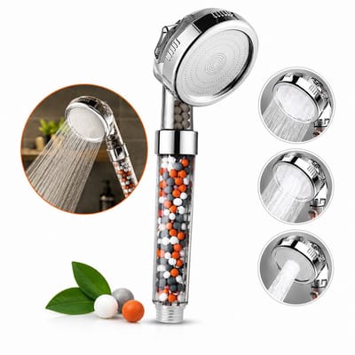 Waterbesparende Douchekop - Eco Douchekop – Waterbespaarder - Ionische - Regendouche - Handdouche met hoge druk - Massage douche - 3 standen