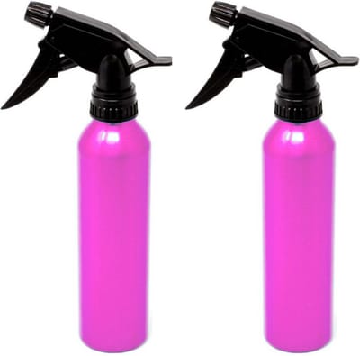 Concorde waterverstuiver - 2x - roze - aluminium - 300 ml - spray verkoeler