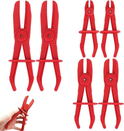 Set van 6 Slangklemmen en Tangen voor Flexibele Slangen en Brandstofslangen in 3 Maten