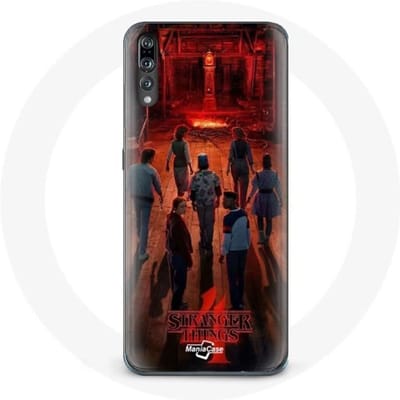 Hoesje voor Huawei P20 Stranger Things Poster Crews Fan Art Seizoen 4