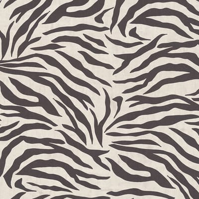 Dieren patroon behang Profhome 782171-GU vliesbehang hardvinyl warmdruk in reliëf glad met zebra patroon mat wit zwart 5,33 m2