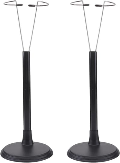 2x Poppenstandaard Display Houder voor Display en Organisatie - Zwart