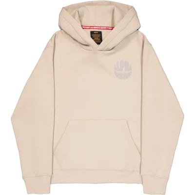 Hoodie met logo gedrukt op de achterkant Alpha Industries