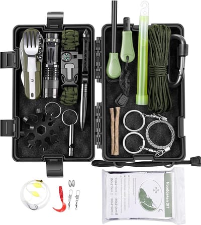 DnA® Noodpakket - Noodpakket Voor Thuis - Survival Kit - Zwart - 21cm x 12cm x 6cm