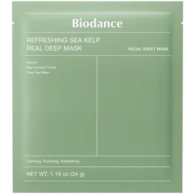 BIODANCE Masque Réel Profond Ensemble Spécial 7 + 1 Feuilles (Cera-Nol / Varech) Cera-Nol Mask gray