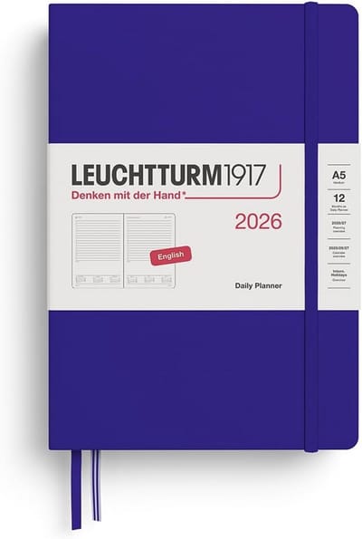 Dagkalender 2026 Medium A5 Hardcover - Dagindeling met Ruimte voor Planning & Notities