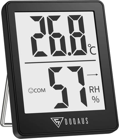 Digitale Thermo-Hygrometer - Nauwkeurige Temperatuur en Luchtvochtigheidsmeter voor Binnengebruik