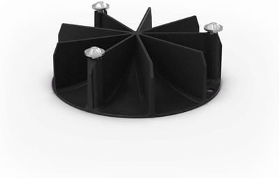 Vuurkorf Accessoire - Windbescherming - Stabiel Vuur - Efficiënte Luchtdoorstroming - 45 cm - Zwart