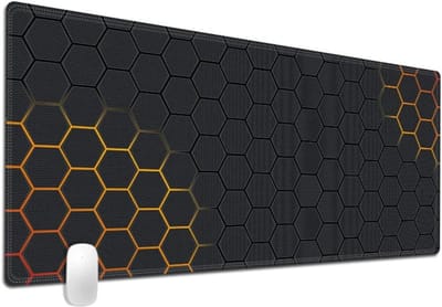 Gaming Mouse Pad 300* 900* 3 mm premium textuur antislip-waterdicht Morian Muismat met gestikte randen - voor gaming kantoor thuis - G-940