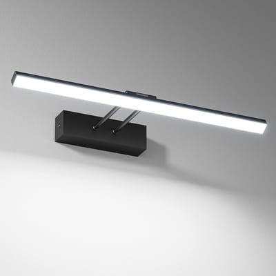 EMKE LED Spiegellamp - 40cm - 6500K - Zwart - 200° Verticaal Draaibaar - Aluminium - LED Wandlamp Binnen