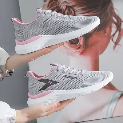 Nieuwe Damesschoenen Mode Sneaker Outdoor Hardloopschoenen Flyknit Trendy Schoenen Ademende Sneaker 40