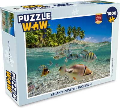 Puzzel Strand - Vissen - Tropisch - Legpuzzel - Puzzel 1000 stukjes volwassenen