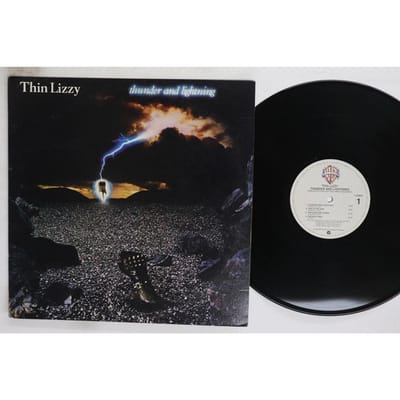 LP Plaat THIN LIZZY  Thunder And Lightning 123831 Warner Bros. 1983 US Rock Gebruikt