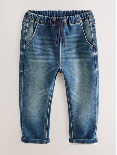 Next - Jongens - Superzachte jeans met stretch en elastische taille - Blauw