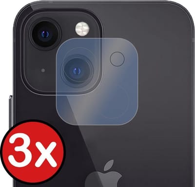 Camera Lens Protector - 3 Stuks - Geschikt voor Apple iPhone 13 Mini - Camera Screenprotector - Beschermglas - Gehard Glas - Tempered Glass - Screen Protector